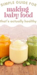healthy baby food DIY Pinterest pin