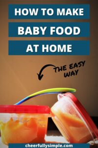 guide to making baby food pinterest pin