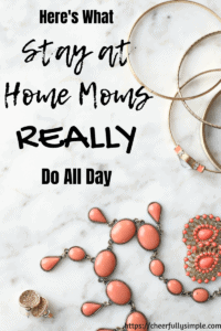 day in the life of a stay-at-home mom pinterest pin