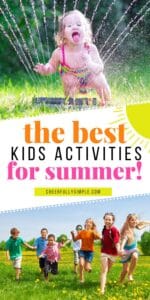 cheap and fun summer activities for kids Pinterest pin