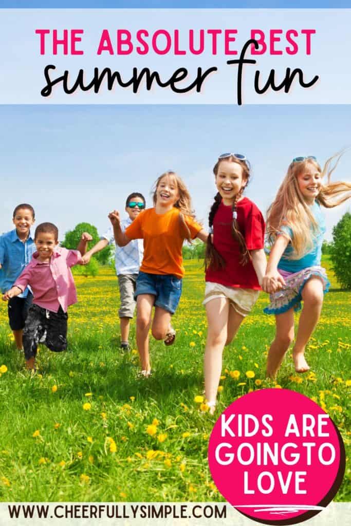 kids summer activities Pinterest pin