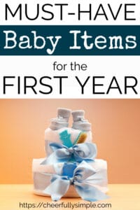 baby essentials list pinterest pin