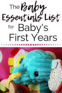 essential baby items pinterest pin