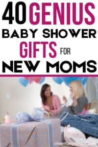 genius baby shower gifts for new moms Pinterest pin