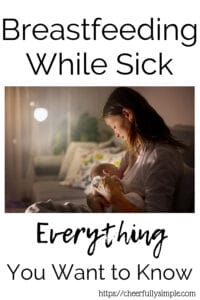 breastfeeding while sick pinterest pin