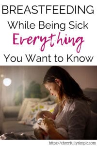 help breastfeeding while sick pinterest pin