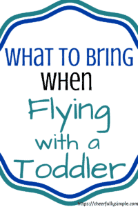 flying with a toddler pinterest pin