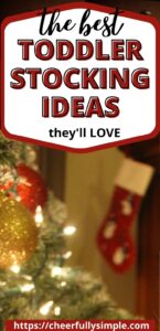 what to put in a toddlers Christmas stocking pinterest pin