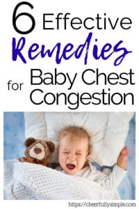 how to help baby chest congestion Pinterest pin