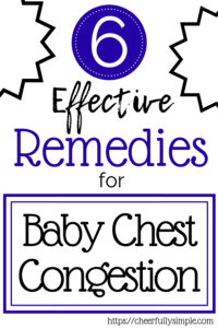 effective remedies for baby chest congestion Pinterest pin