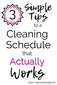 best cleaning schedule for busy moms pinterest pin