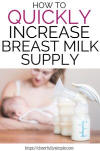 how to quickly increase breast milk supply pinterest pin
