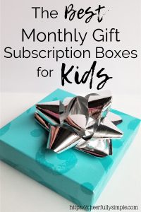 monthly gift box subscription for kids pinterest pin