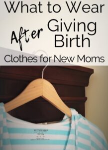 how to create a postpartum wardrobe pinterest pin