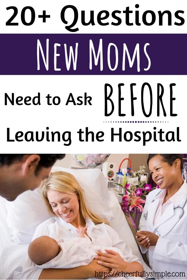 Postpartum Questions Every New Mom Needs To Ask 2021 - Cheerfully Simple