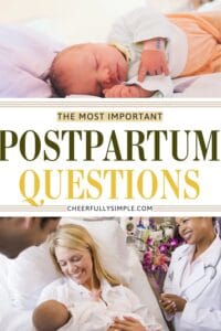 important questions new moms need to ask Pinterest pin