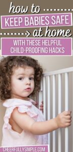 easy child-proofing hacks pinterest pin