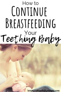 breastfeeding and teething pinterest pin