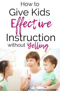 how to give kids effective instructions pinterest pin