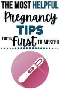 how to survive the first trimester Pinterest pin