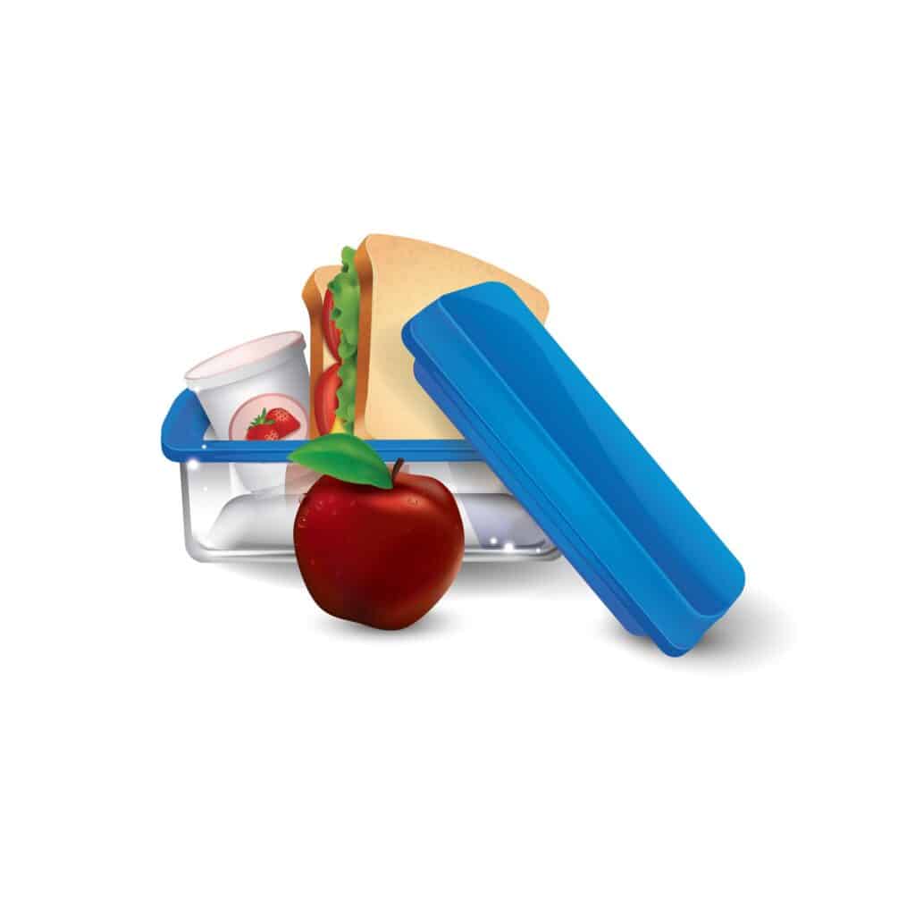 lunch packed for the next day