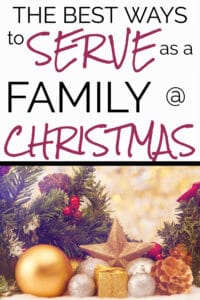 serve as a family at Christmas pinterest pin