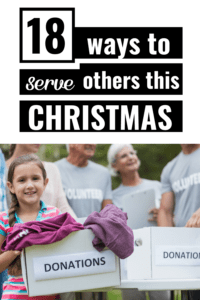 how to volunteer as a family at Christmas pinterest pin