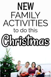 fun family things to do at Christmas pinterest pin