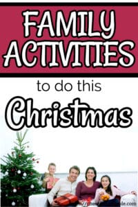 family Christmas activities pinterest pin