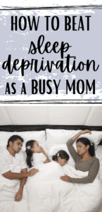 sleep deprived as a new mom pinterest pin
