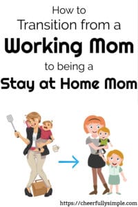 transitioning to stay at home mom pinterest pin