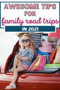 awesome tips for taking a road trip with kids pinterest pin