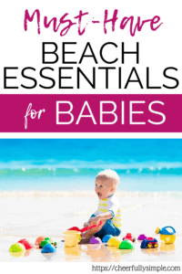 must-have beach essentials for babies pin