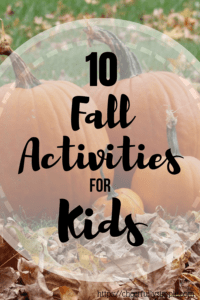 frugal fall activities for kids pinterest pin