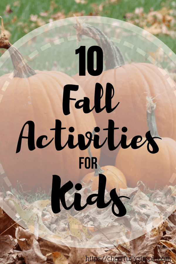 frugal fall activities for kids pinterest pin
