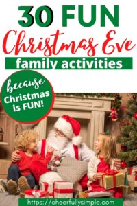 Christmas Eve traditions for families pinterest pin