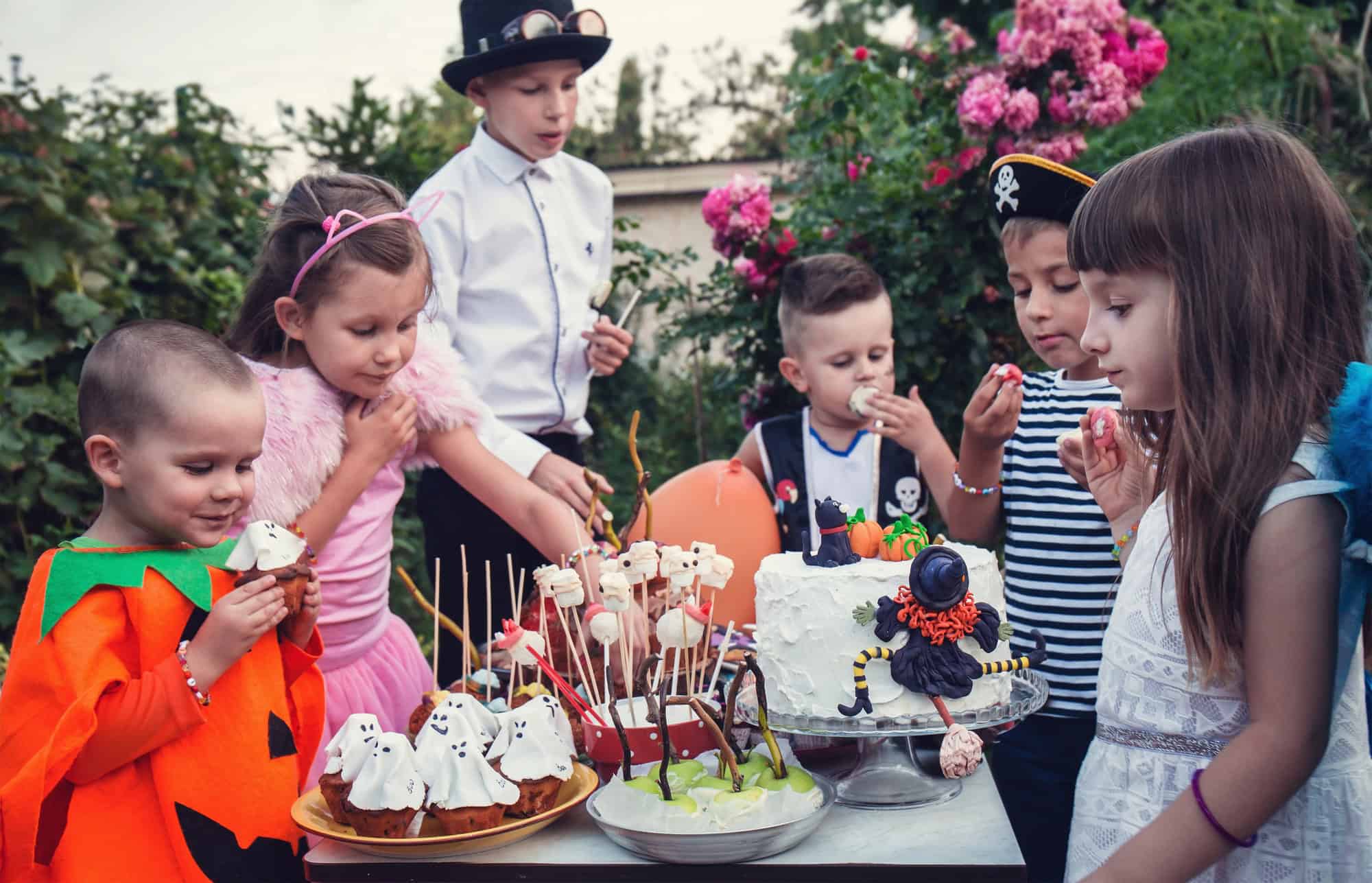 kids at a Halloween party as a Trick-or-Treat alternative