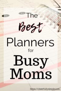 best planners for busy moms pinterest pin