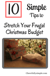 simple ways to have Christmas on a budget pinterest pin