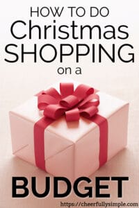 christmas on a budget pinterest pin