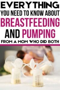 breastfeeding versus pumping from a mom who did both Pinterest pin