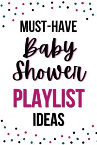 baby shower playlist pinterest pin