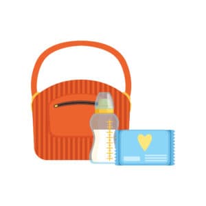 breast milk cooler bag with breast milk