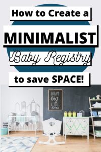 how to create a simple baby registry pinterest pin