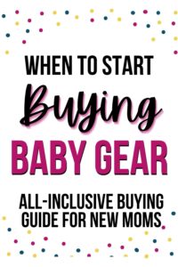 is it too soon to buy baby stuff pinterest pin