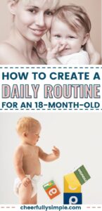 how to make an 18 month old schedule pinterest pin