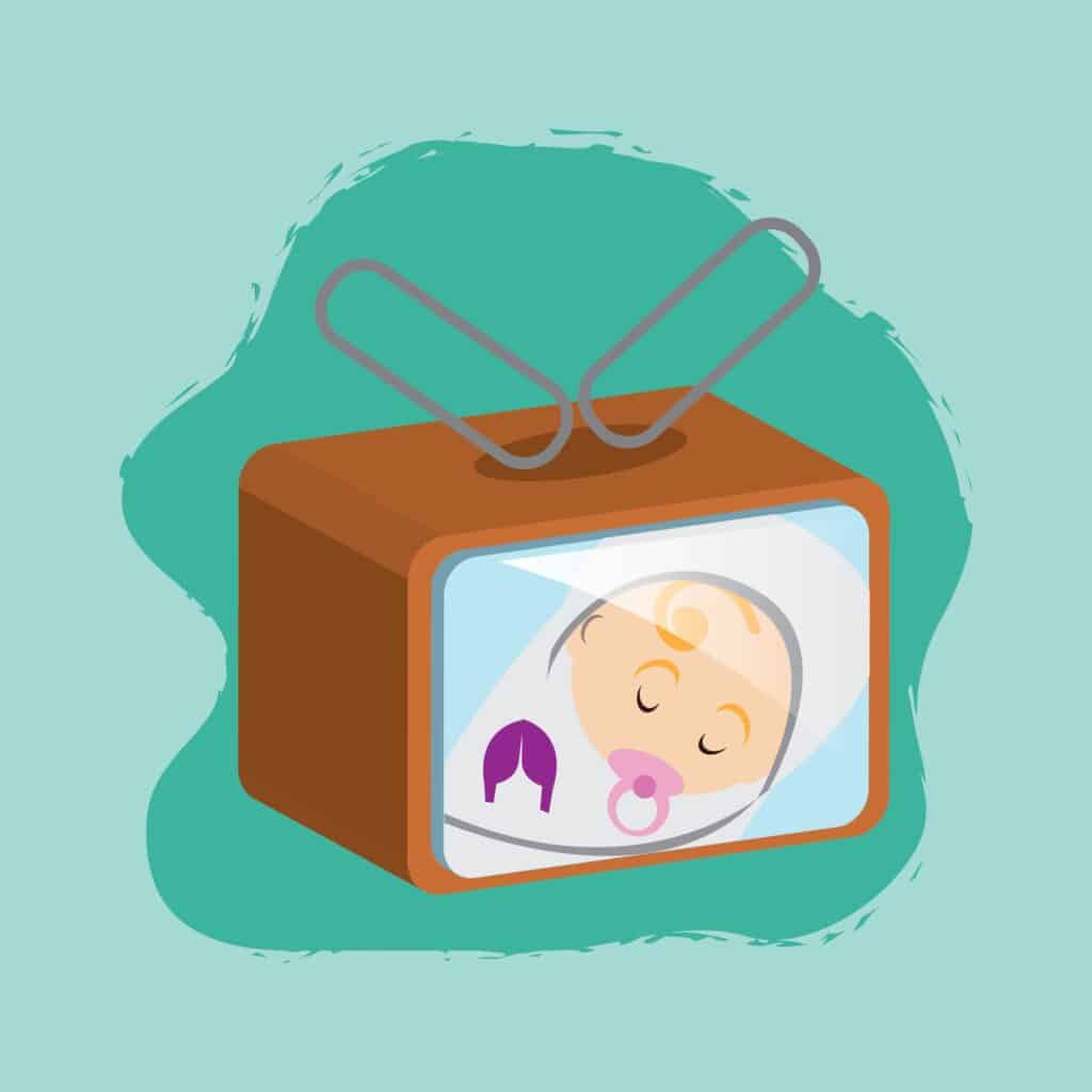 baby on baby monitor