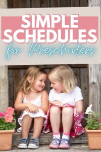 easy three year old schedule pinterest pin