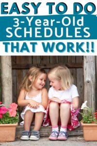 easy 3 year old schedule pinterest pin