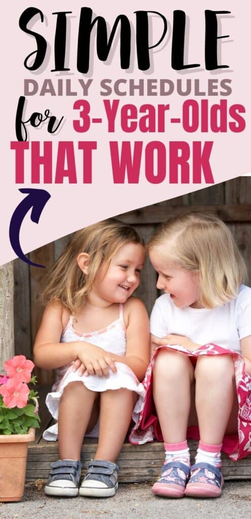3 year old schedule pinterest pin